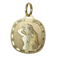 Zdjęcie Złota zawieszka z zodiakalną Panną