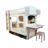 Picture Wagon bunk bed - a fulfillment of children's dreams - Mathy by Bols