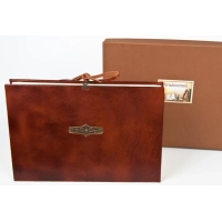 Picture Elegant leather document folder Portadocumenti grande pelle
