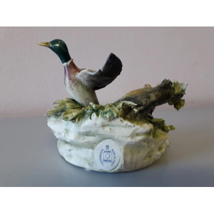 Zdjęcie Stylowa dekoracja z porcelany do domu - figurka kaczek