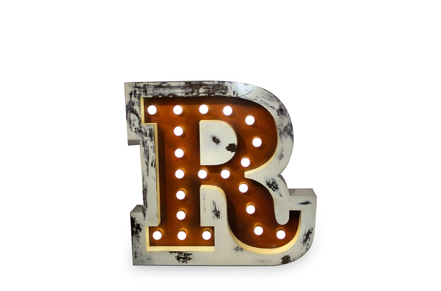 picture 1 A unique R-shaped lamp