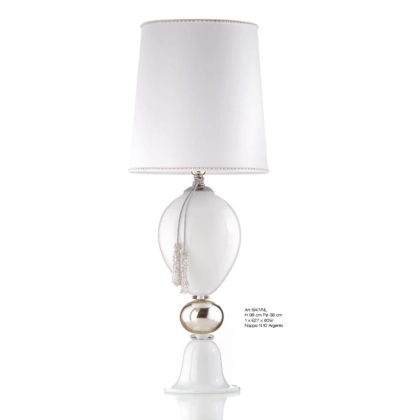 Zdjęcie Piękna stylowa lampa stołowa ze szkła Murano – Il Paralume Marina