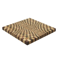 Picture A handmade wooden block for cutting, slicing and chopping Vega meats