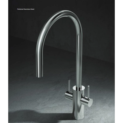 Picture Stylish kitchen equipment - a single-hole Dual Flow faucet with a separate power supply network and filtered water
