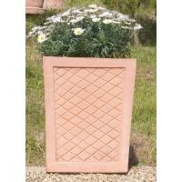 Picture Tall flower pot made of terracotta - Fornace Masini