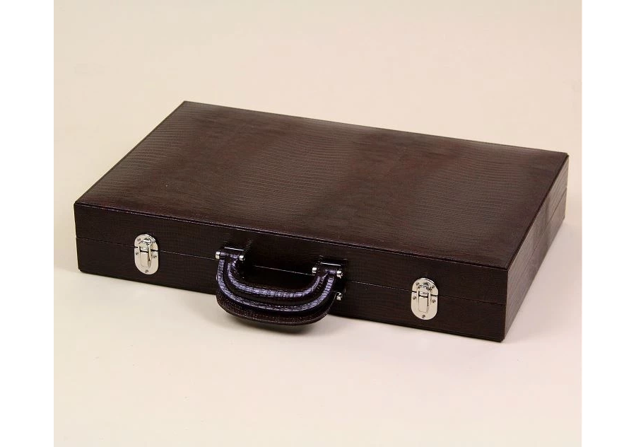 Bild 4 Backgammon-Brettspiel in einer Holzkiste