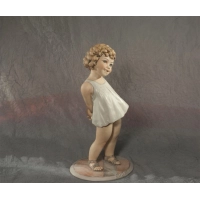Picture Porcelain figurine of a girl in a light blue dress - Sibania
