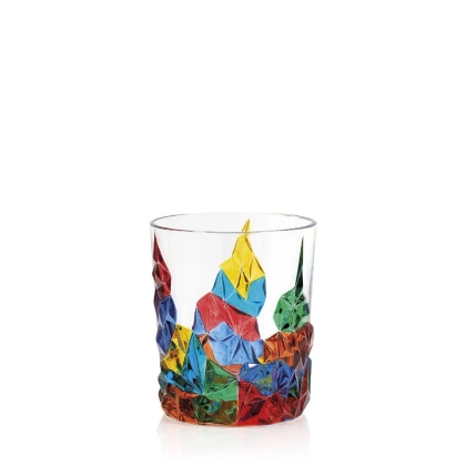 Zdjęcie Ręcznie rzeźbiony komplet 6 szklanek do wody (365 ml)