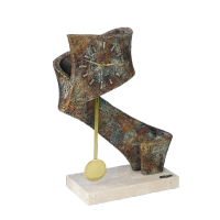 Picture An unusual clock with a pendulum
