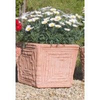 Picture Decorative flower pot made of clay - Fornace Masini