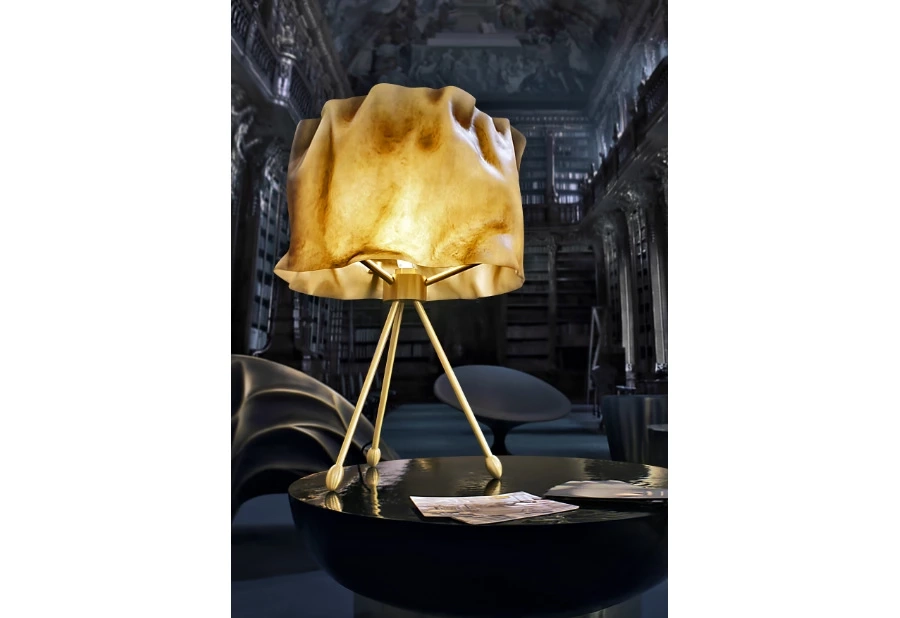 picture 3 Table lamp - brushed brass structure - Karpa