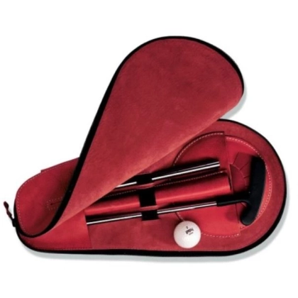 Zdjęcie Eleganckie etui skórzane na akcesoria golfowe