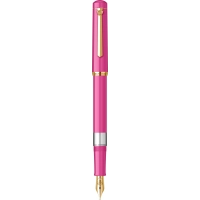 Bild Fantastischer rosa Füllfederhalter mit glänzender Oberfläche